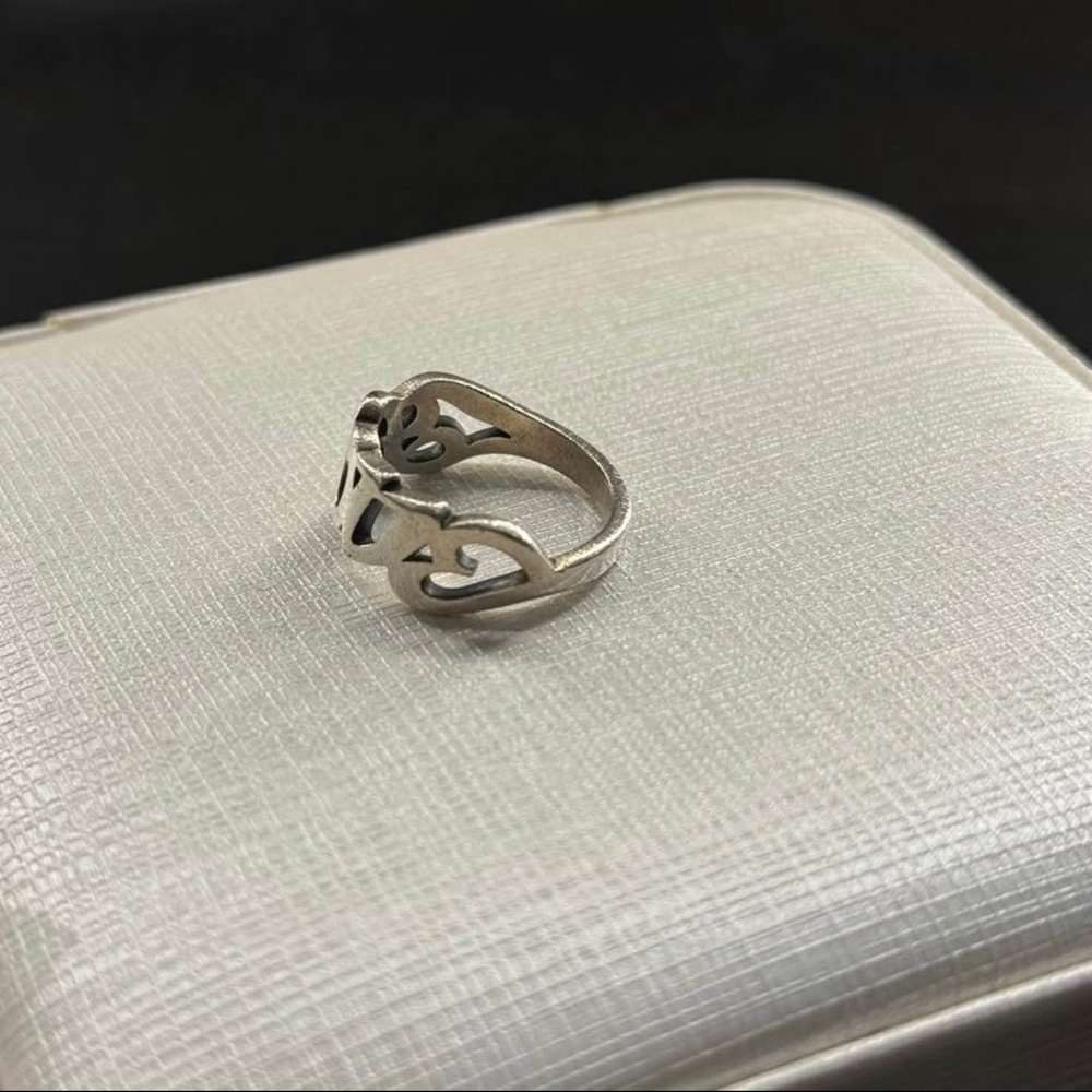 Retired James Avery Love Script Ring - image 3